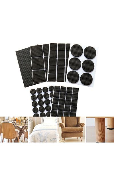 Choice Multiple pieces thickness4mm Package 3 Table Leg Protectors, Anti-Scratch Leg Pads, Rubber Non-Slip