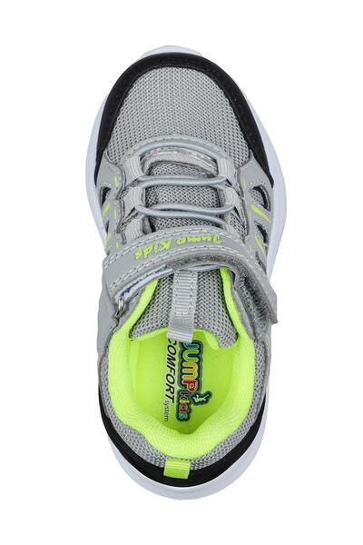 Jump 29183 Cırtlı Gri - Siyah Üniseks Çocuk Sneaker Günlük Spor Ayakkabı