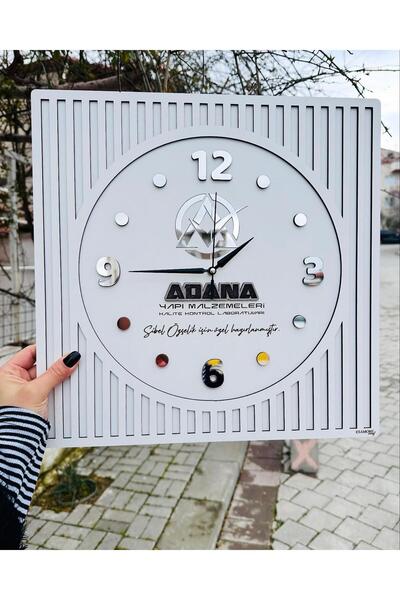 esamore concept Kare Gümüş Rakamlı Kişi Ve Firmalara Özel 40*40 Cm Kurumsal D...