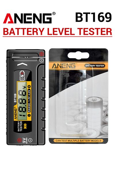 ANENG BT169 ANENG BT169 Universal Battery Tester LCD Battery Indicator Gauge Checker 9V 1.5V Button Cell T