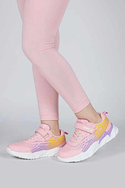 Jump 30030 Pembe - Mor - Sarı Kız Çocuk Sneaker Günlük Spor Ayakkabı