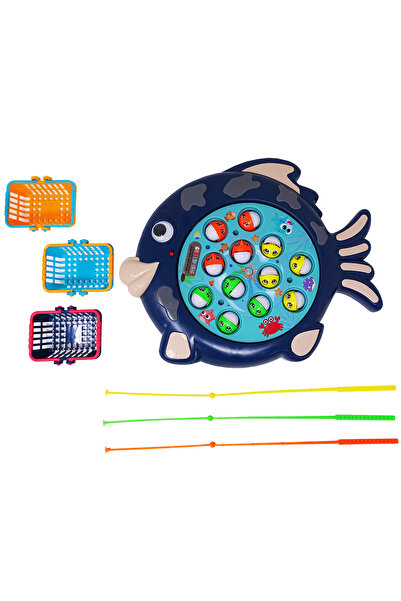 Salamandra Joc interactiv de Pescuit, Pestisor Albastru, cu Muzica, Salamandr...