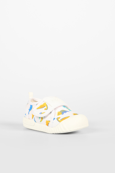 Vicco Rent Ii Patterned Men's First Step White Casual Shoes