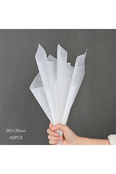 Choice A 40Pcs Cotton Flowers Wrapping Paper Bouquet Lining Paper for Florist Wedding Birthday Party Valen.