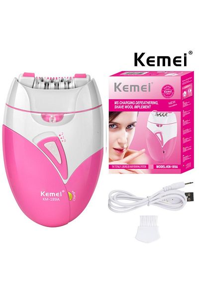 Kemei KM-189A Kemei 189A Women Painless Epilator Rechargeable Body Hair Removal Machine Electric Shaving P