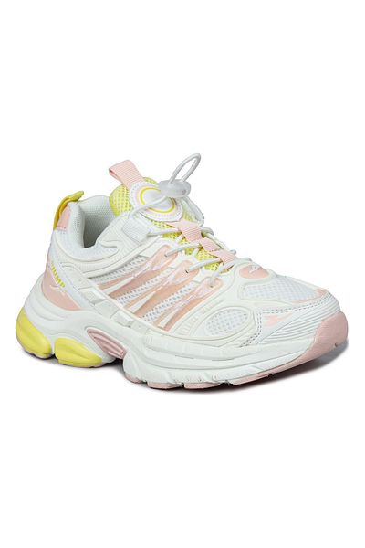 Jump 31130 Pink - Yellow Sneaker Girls' Sports Shoes
