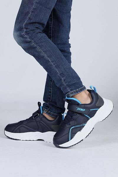 Jump 29603 Velcro Navy Blue Unisex Kids Sneaker Casual Sneakers