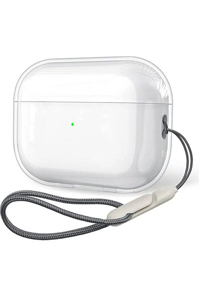 karbeen For Airpods Pro Clear Soft TPU Earphone Case with Lanyard Strap for Airpods 1/2 Gen 3rd Airpods Pro