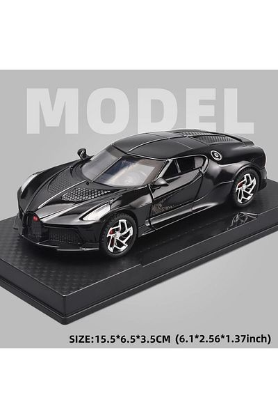 Choice Chiron Noire Black 1:32 Toy Cars Lambo Pagani Huayra Metal Model Car With Light And Sound Pull Back