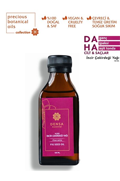Densa Essential %100 Saf İncir Çekirdeği Yağı Soğuk Sıkım 100 Ml