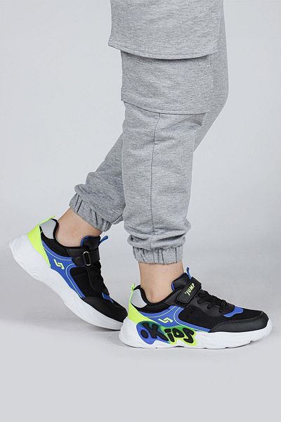 Jump 30013 Black - Blue Unisex Kids Sneaker Casual Sneakers