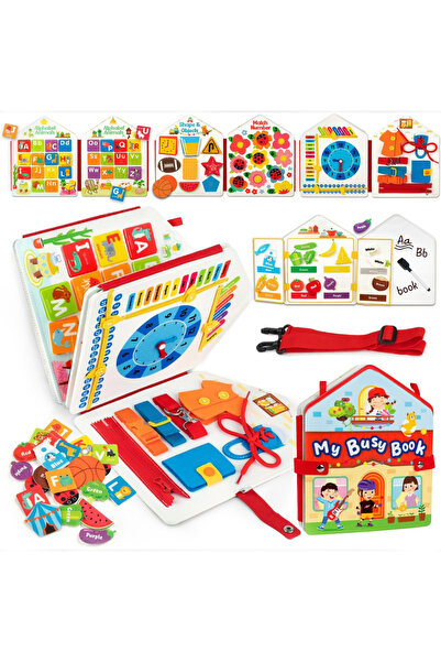 Choice1 لوحة نشاط للأطفال الصغار من مونتيسوري، لوحة نشاط حسية، لعبة كتاب هادئ، مهارات حركية دقيقة