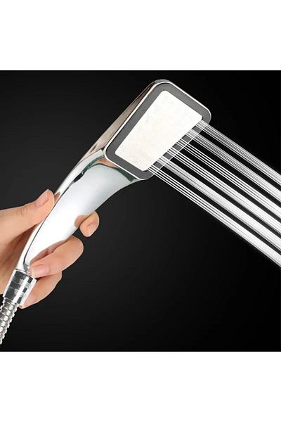 Choice 1PCS 300-Hole Square Hand-Held Pressurized Shower Head Shower Nozzle Bath Shower Pressurized Shower