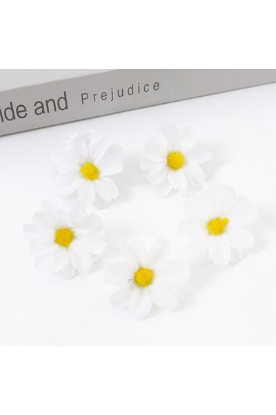 Choice 30Pcs White 30/50Pcs Artificial Flowers Daisy Silk Flowers Decoration Party Wedding Decoration Home