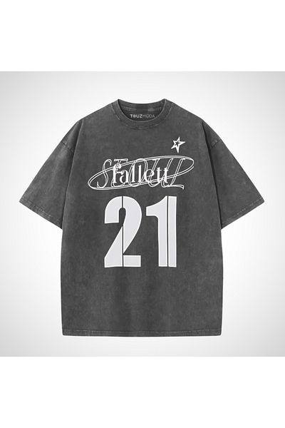Touz Moda Πλενόμενο Stoul 21 Oversize Vintage T-shirt