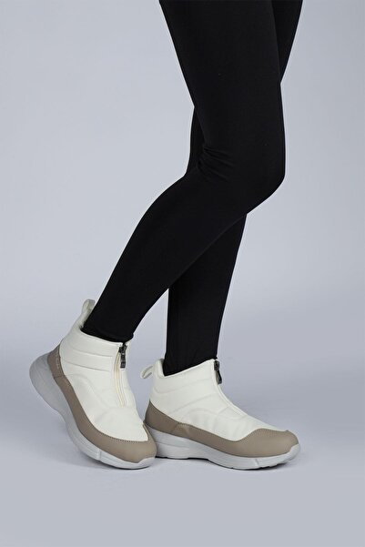 Jump 29177 Fermuarlı Bej Kız Çocuk Günlük Bot