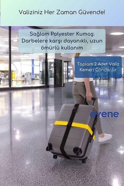 Evene Suitcase Belt Suitcase Belt Suitcase Lock Suitcase Lock Black Yellow Color