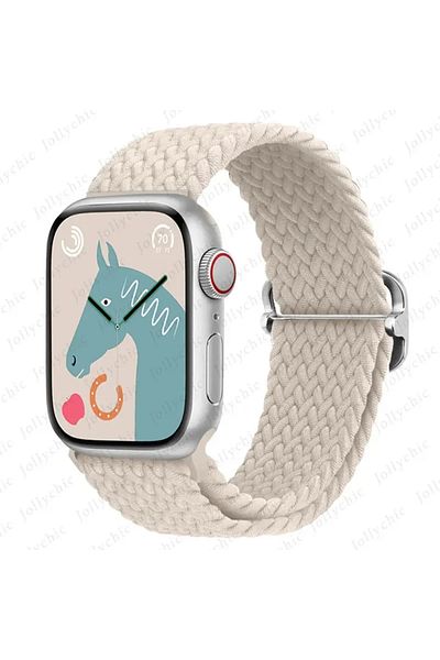 Choice 38mm 40mm 41mm Stralight Braided Solo Loop For Apple watch Ultra band 40mm 44mm 41mm 38mm 49mm 45mm