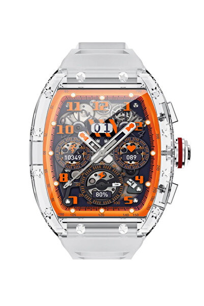 Ferrucci JG POLO CLUB AKILLI SAAT , SESLİ GÖRÜŞME, 1,86' HD EKRAN BEYAZ SMART KOL SAATİ