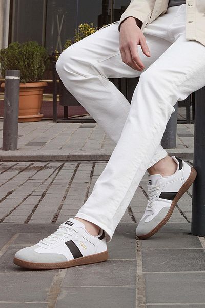 Jump 29787 White - Black Men's Sneaker Casual Sneakers