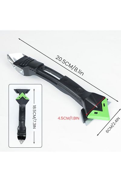 AIRAJ Scraper AIRAJ 5in1 Silicone Remover Sealant Smooth Scraper Caulk Finisher Grout Kit Tools Floor Moul