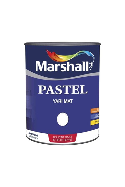 Marshall Pastel Yarı Mat Saten Sentetik Ahşap-Metal-Duvar Boyası 3.75 lt 5 kg Leylak Çiçeği