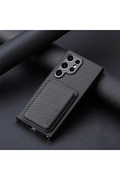 Choice1 غلاف هاتف Galaxy S24 Ultra أسود مغناطيسي مع حامل بطاقة لهاتف Samsung ...