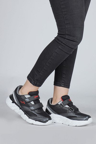Jump 30002 Černo-červené Unisex Dětské Sneaker Tenisky pro volný čas