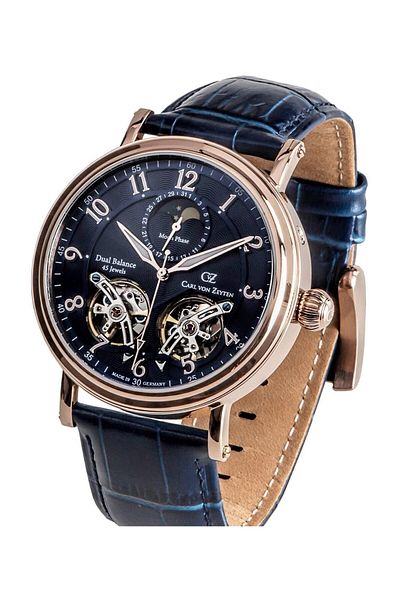 Carl Von Zeyten Cvz0054Bl 45mm Limited Edition 1351\2999 Automatic Men's Wristwatch