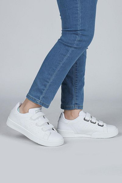 Jump 30110 Pantofi alb cu velcro, unisex, pentru copii, pantofi casual