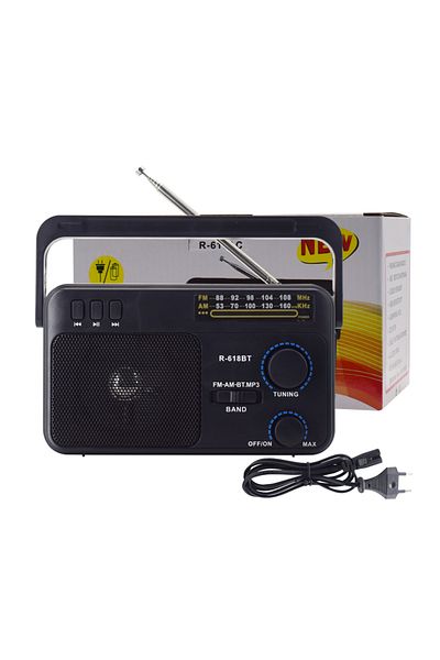 Choice Jit-r-618bt-bk Radio Am Fm Radio Transistor Short Wave Radio Powered By 3v Two Battery Or Home, Larg