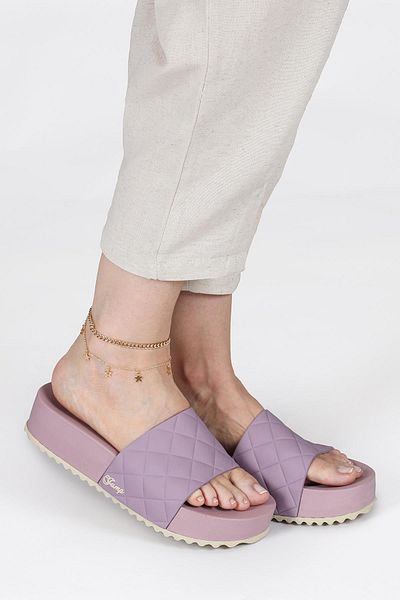 Jump 50001 Wedge Heeled Lilac Daily Women's Platform Slippers