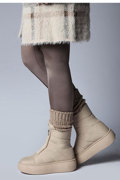 Jump 60122 Water Resistant Non-Slip Sole Beige Women's Snow Boots