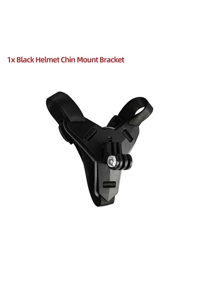 EXSKOF Black Color For Gopro Motorcycle Helmet Bracket Chin Mount For Gopro Hero 13 12 11 10 Insta360 X4 X3