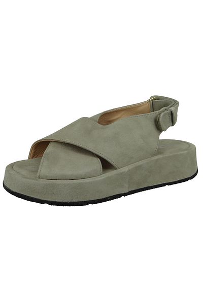 Mjus Damen Sandalen Acighe P46004-0101 Grau 6368 Canapa Leder