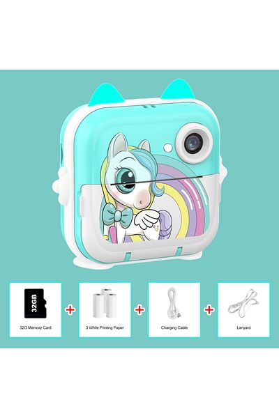 Choice 32G Blue MISIRUN Kids Camera Instant Print Boys Girls Gift Children Digital Video Camera Photo Therm