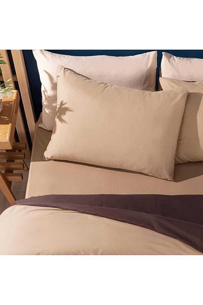 English Home Față de pernă simplă 100% bumbac, cu două fețe