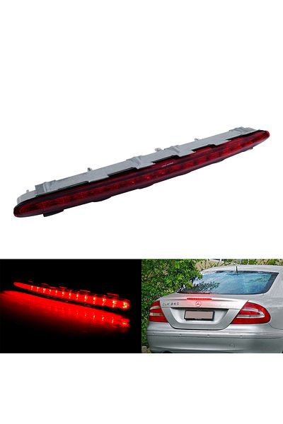 Choice أحمر لسيارة مرسيدس بنز CLK W209 2002-2009، مصباح LED خلفي أحمر للفرامل العالية المستوى في الجزء الثالث