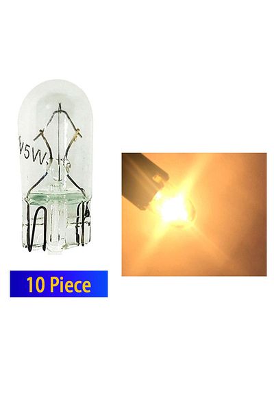 Choice WHITE 10pcs Car T10 Halogen W5W 168 194 158 Wedges Bulbs Auto License Plate Lamp Instrument Light Re