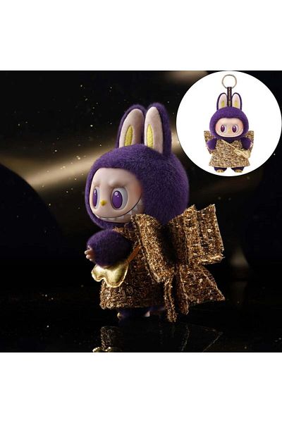 Choice Purple Labubu Popmart Labubu X Pronounce - Wings Of Fortune Vinyl Plush Hanging Cute Plush Festival
