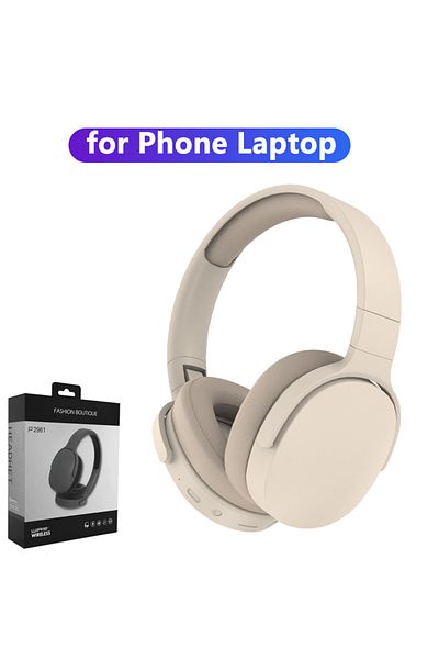 Choice Khaki Headphone Bluetooth Over Ear Stereo Hifi Headset Wireless Heavy Bass Game Earphone Tf/aux Musi