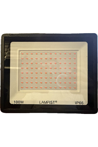 Lampist 100Watt LED Projektör KIRMIZI Renk