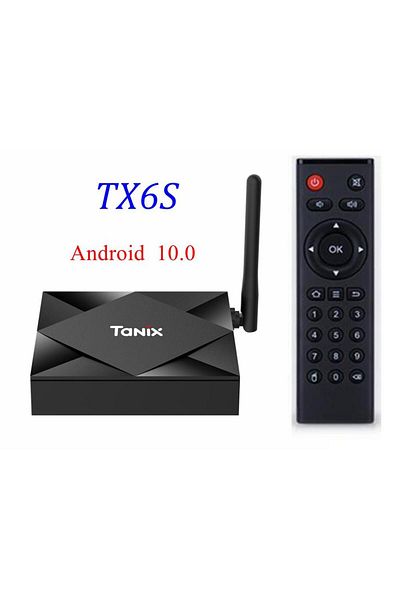 DooerTak EU Plug 4GB 32GB Android 10.0 Tanix TX6S TV Box Allwinner H616 Quad Core 4G RAM 32GB 64GB ROM 2.4G/5
