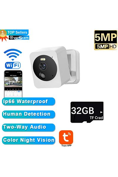 Choice Eu Plug 1pcs Add 32gb Card Tuya Smart Mini Wifi Ip Camera Indoor Wireless Home Security Ai Human Det