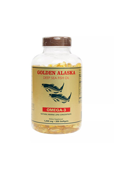 Golden Alaska زيت سمك أعماق البحار - أوميغا 3 DHA EPA 1000 ملغ 200 كبسولة هلا...