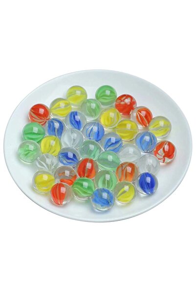 Choice 100 قطعة عشوائية 100 قطعة 14 مم بتلات عين القط الزجاج الرخام المنجنيق ...