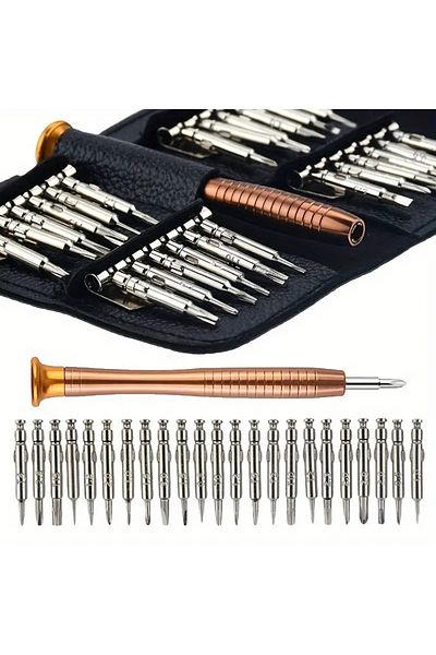 Choice black 1 Set, Precision Screwdriver Set, 25 In 1 Repair Tool Kit, Small Screwdriver Set, Star/Y-type/