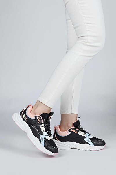 Jump 29943 Black - Pink Women's Sneaker Casual Sneakers