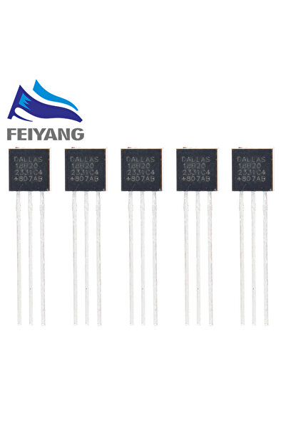 Choice12 5 قطع 1/5/10 قطع DALLAS DS18B20 18B20 TO-92 IC CHIP مستشعر درجة الحرارة