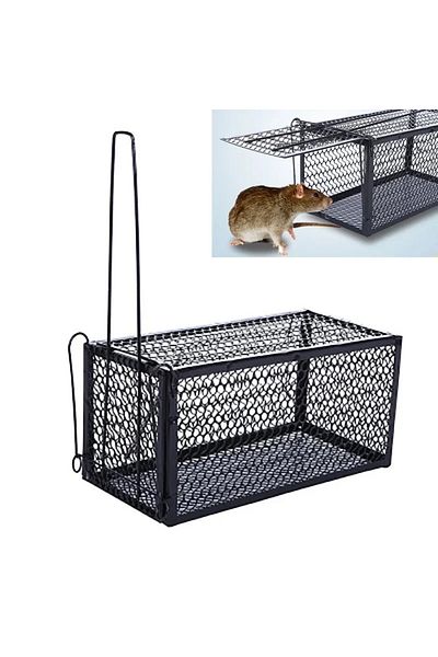 Choice Smart Self-locking Mousetrap Safe Firm Iron Net Household Mouse Catcher Metal Reusable Humane Ind...